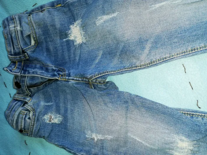 Jeans fille bleu - photo numéro 2