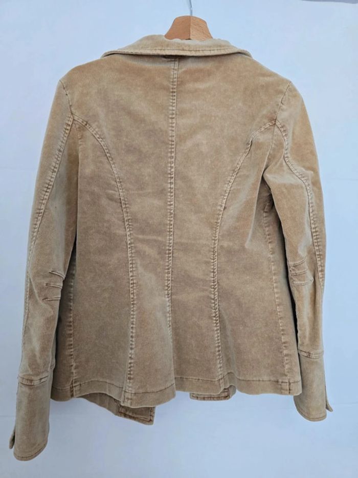 Veste velours beige - photo numéro 4