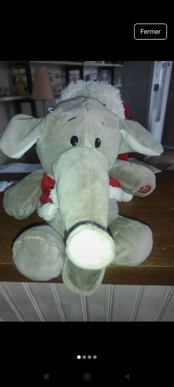 Peluche éléphant j42