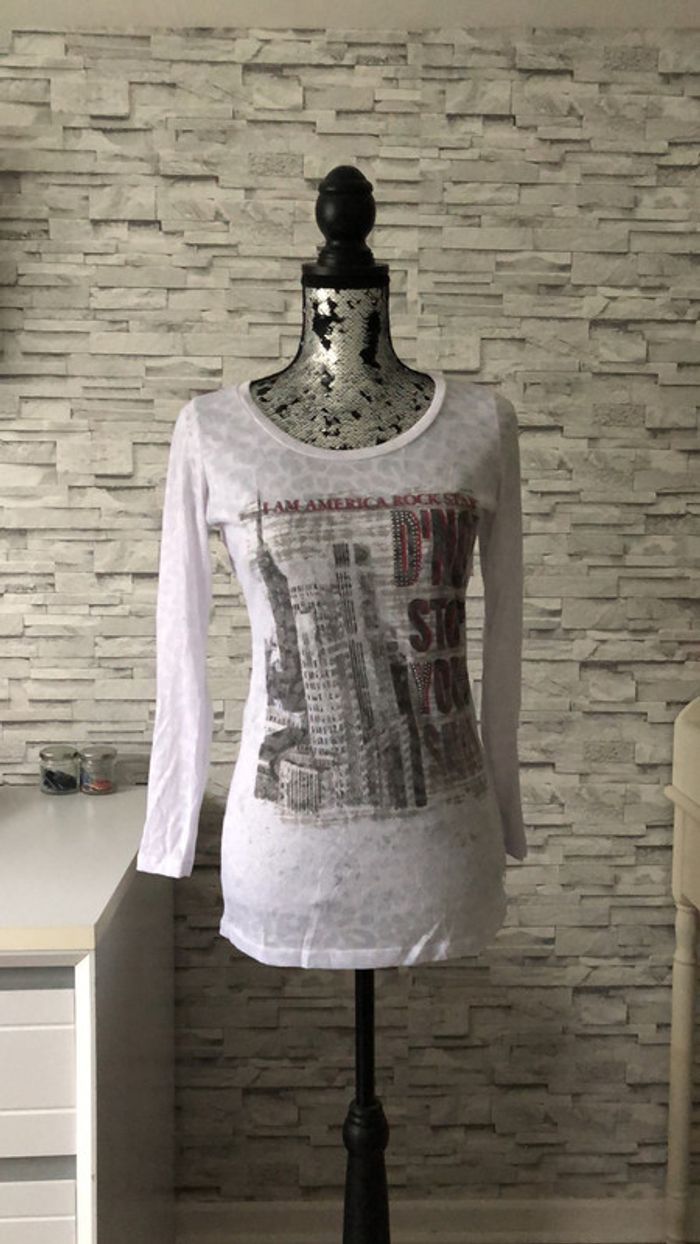 Teeshirt blanc « léopard »