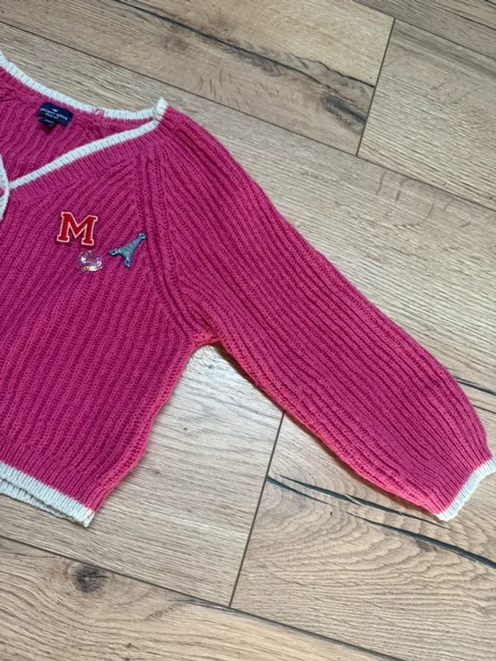 Joli gilet maille fille Sergent major 2/3 ans thème Paris - photo numéro 7
