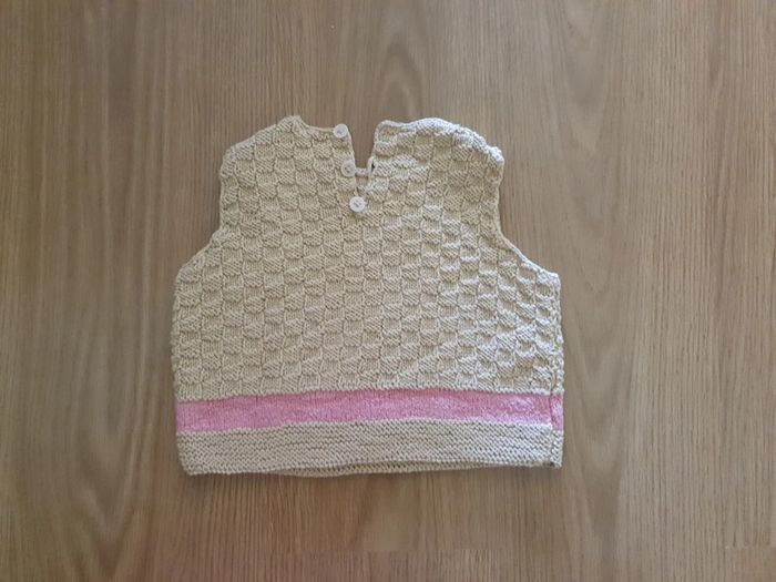 haut sans manches 100% coton fait main - photo numéro 2