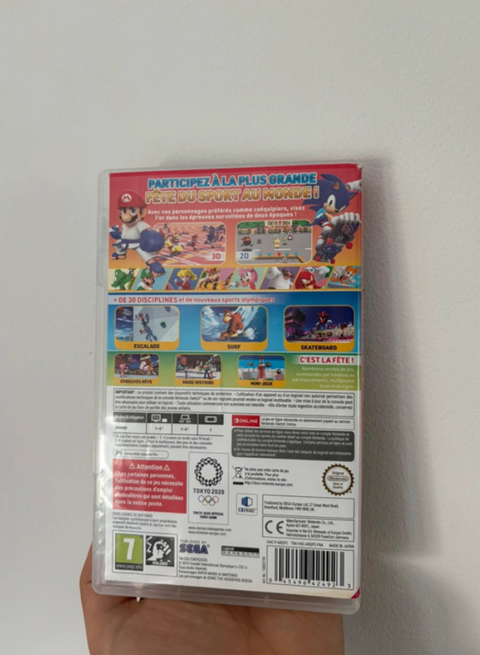🌸 Jeu Nintendo Switch Mario et Sonic aux jeux olympiques en très bon état 🌸 - photo numéro 2