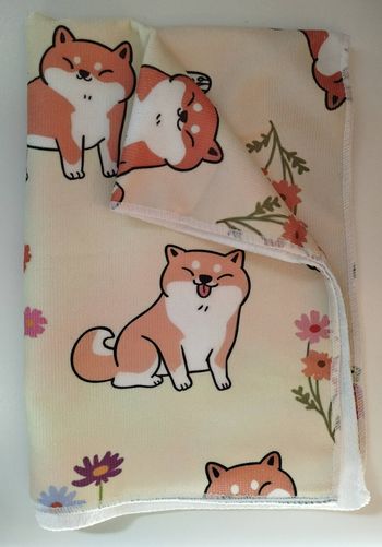 Serviette / essuie-mains motifs japonais Shiba