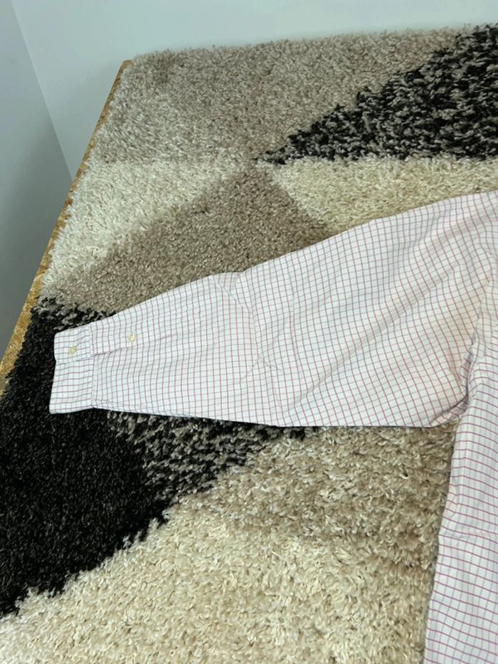 Chemise Ralph Lauren à carreaux rose et blanc taille L style old money - photo numéro 12