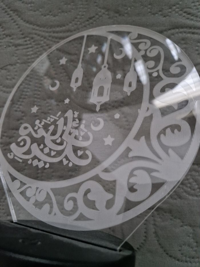 🌙 Lampe LED 3D Ramadan / Eid Mubarak – Décoration lumineuse islamique - photo numéro 8