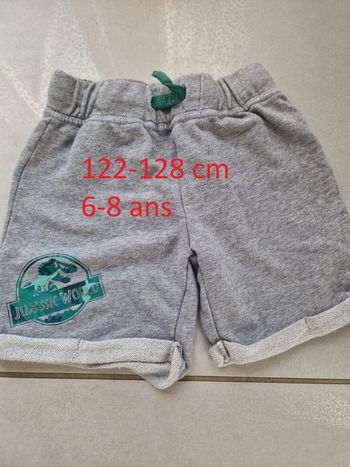 1 short 7-8 ans 122-128 cm  gris marque EURO2020