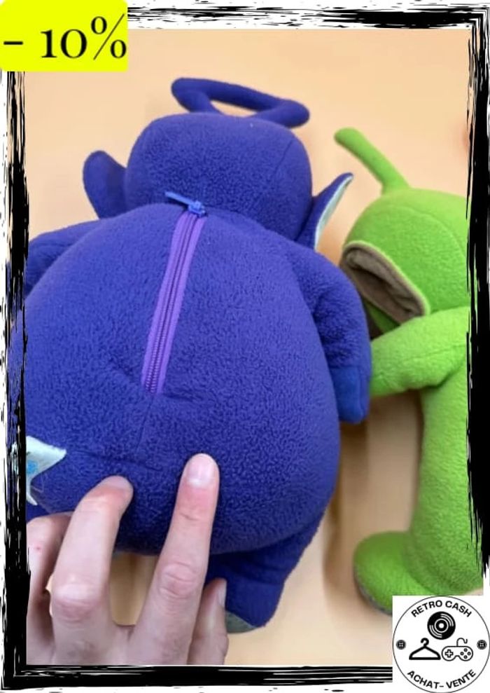 Lot De 4 Grandes Peluches Teletubbies Vintage 1996 modèles rare interactifs - photo numéro 12