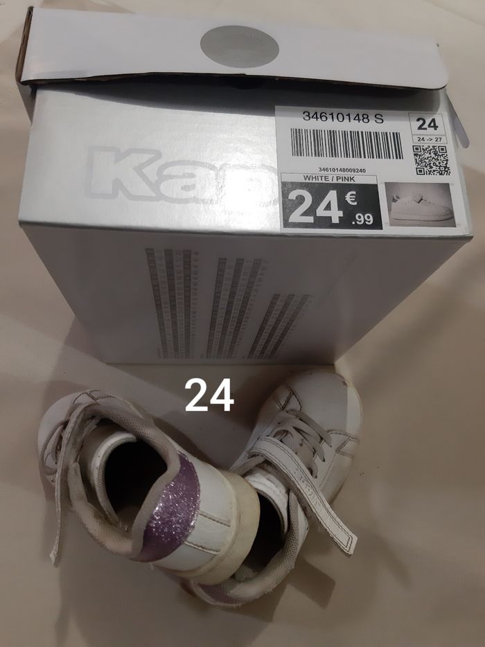 baskets à scratchs fille - kappa - 24