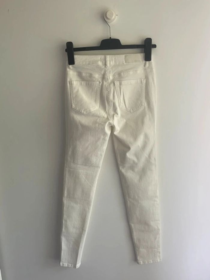 Pantalon slim blanc dentelle Morgan - photo numéro 4