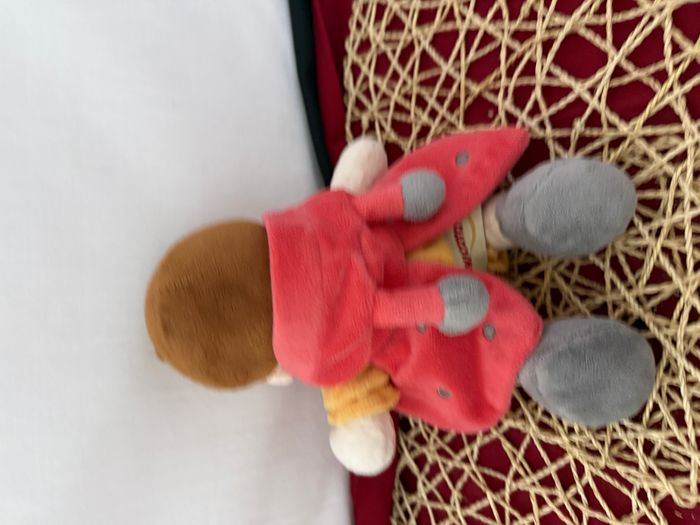 Doudou Garçon Lutin Rose Jaune Coccinelle - photo numéro 2