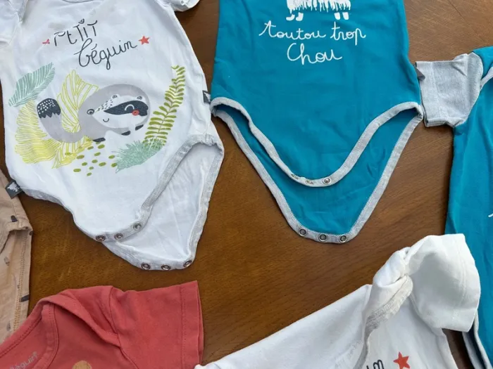 Lot de 9 bodies petit béguin 3 ans - photo numéro 12