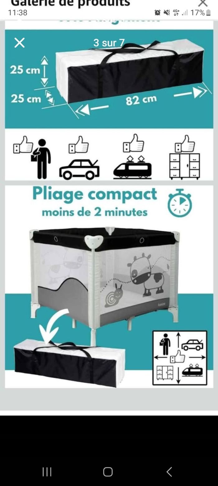 Parc bébé pliable - photo numéro 2