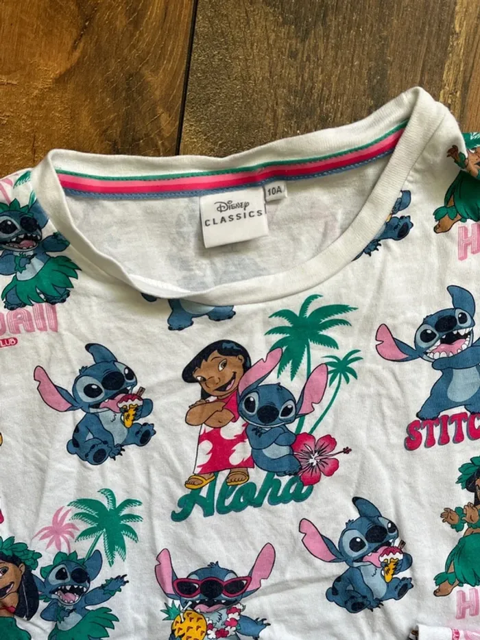 T-shirt 10 ans Disney Lilo et Stitch - photo numéro 3