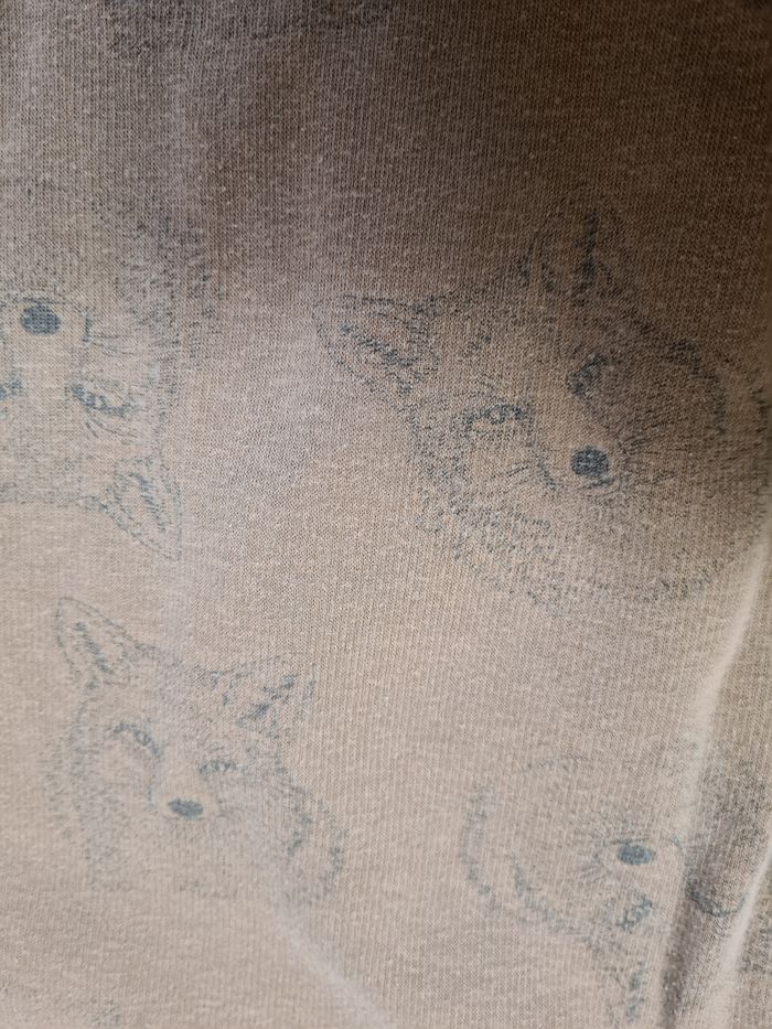 Pull marron motif loup 12 ans 152cm - photo numéro 5