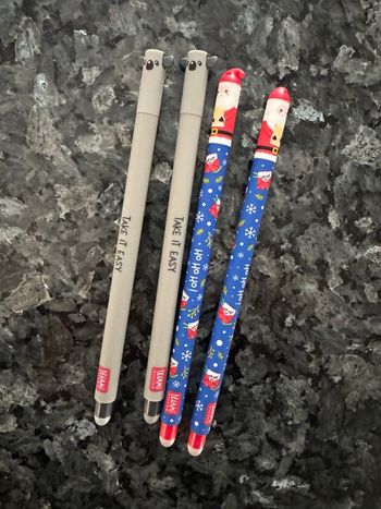 Lot 4 stylos rares koala et pere noel Legami