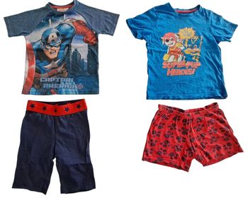 Lot de 2 pyjamas shorts garçon 5 ans BE