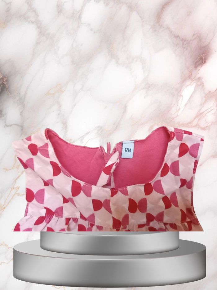 💖 Robe Ballon Rose pour bébé fille taille 12 mois 🎈 - photo numéro 3