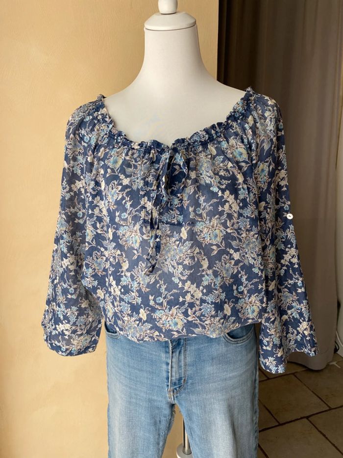 Lot de 2 blouses fleuries M&G XL - photo numéro 12