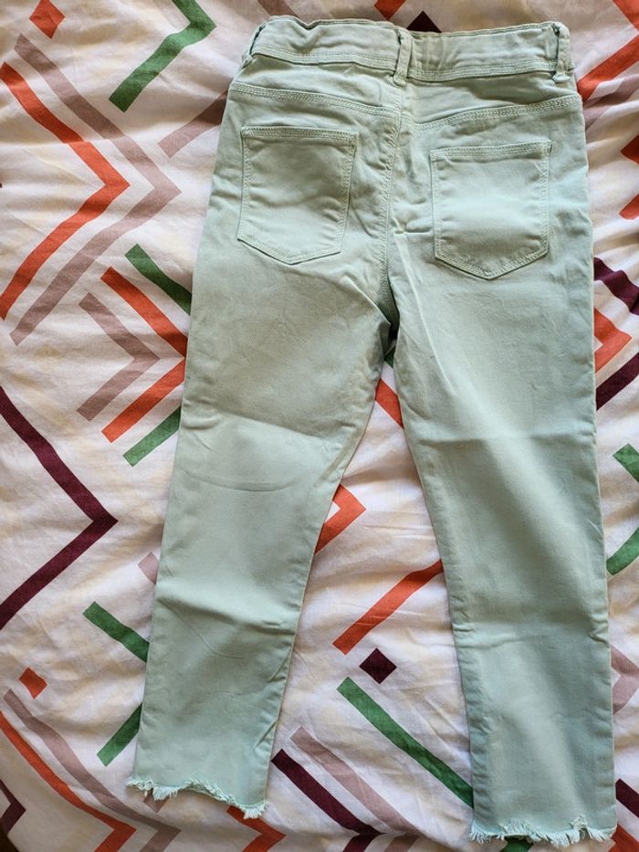 Pantalon 3/4 vert pâle 9 ans - photo numéro 2
