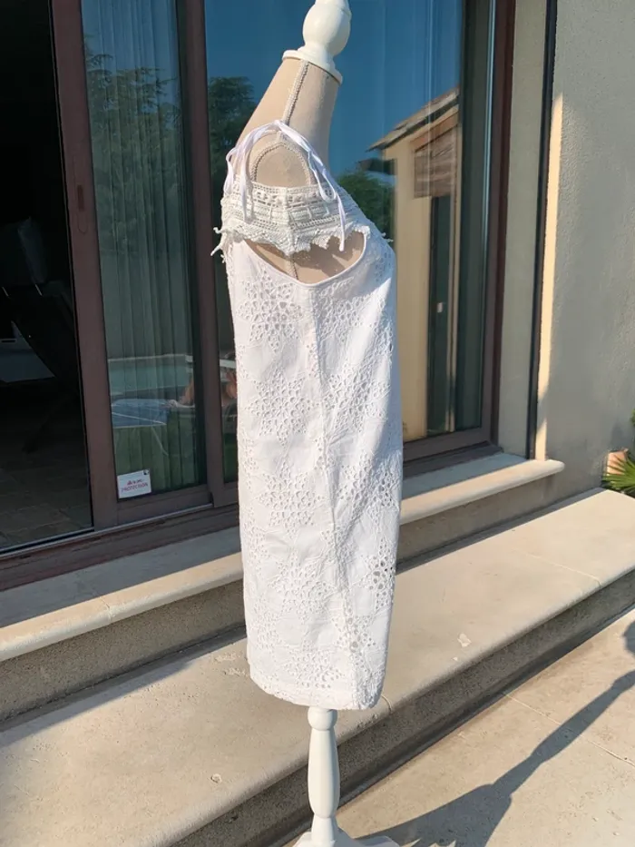 Robe broderie anglaise Les Petites blanche taille 36 S - photo numéro 14
