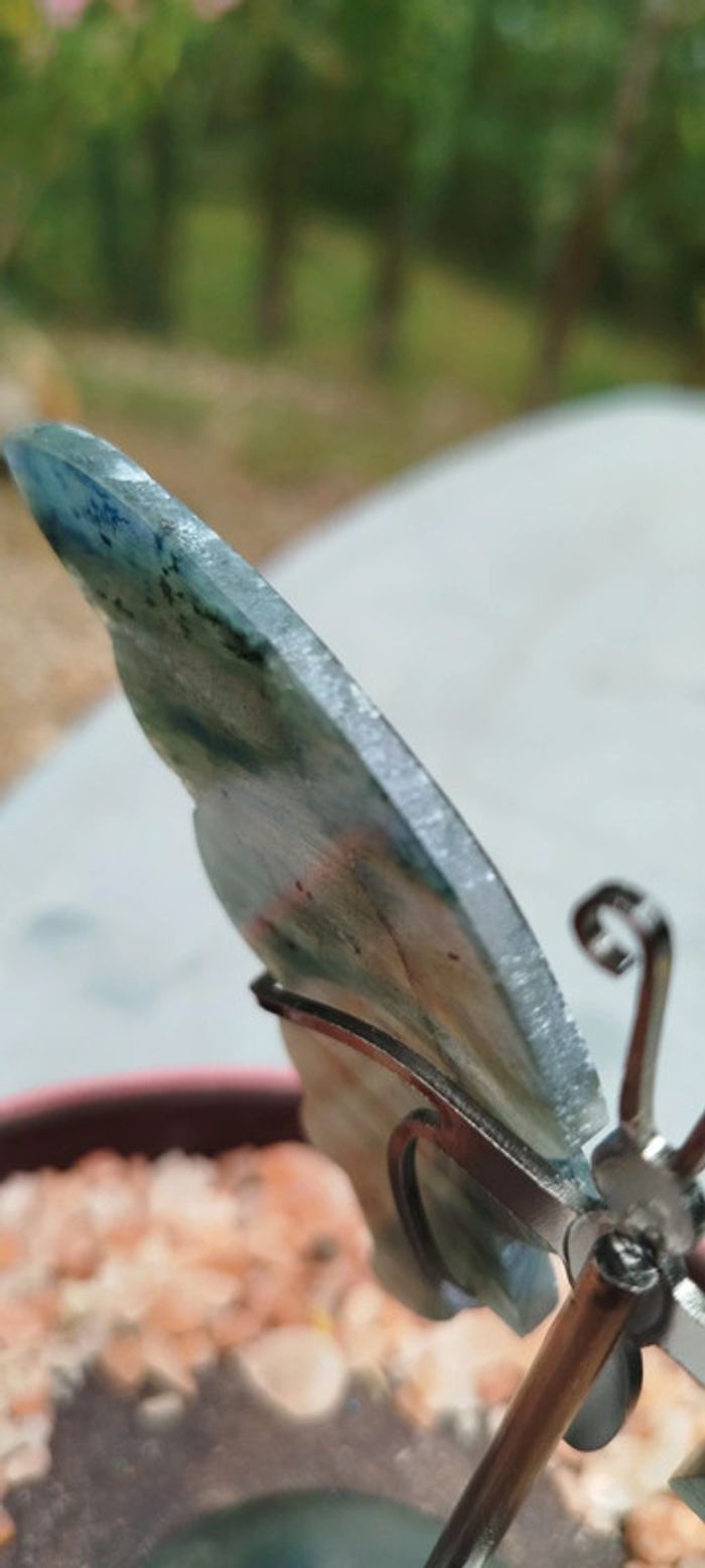 Papillon de l’Âme 🦋 Gardien des Mondes Subtils en Labradorite - photo numéro 5