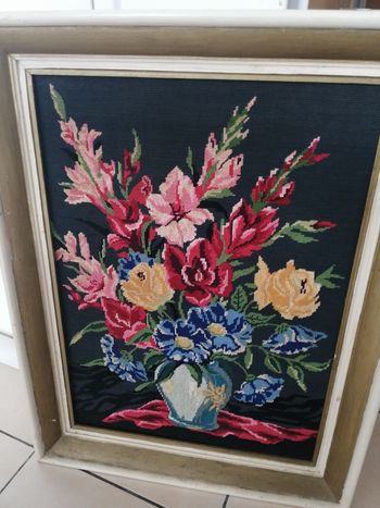 Tableaux de macramé broderie 