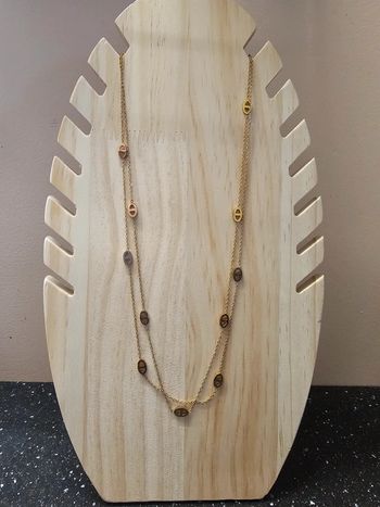 Collier maille marine neuf