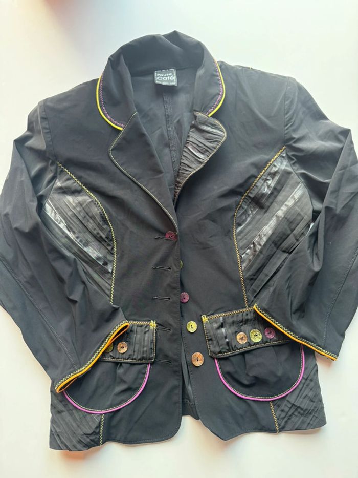 Veste noire - taille 36 - pause café