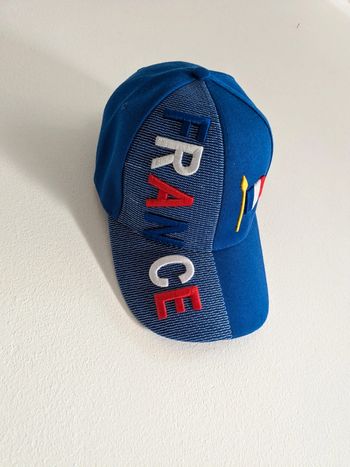 Casquette bleu France homme
