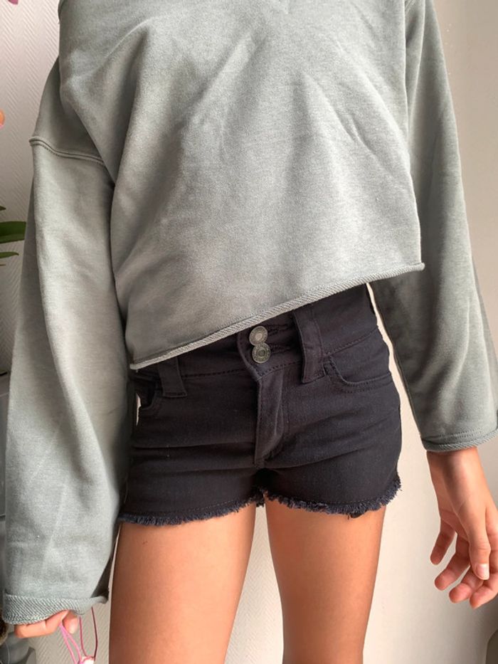 Très beau Short en jeans noir stretch | Neuf avec étiquette