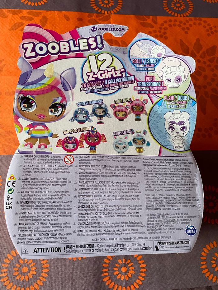 Jouet enfant fille ou garçon figurine Zoobles - photo numéro 2