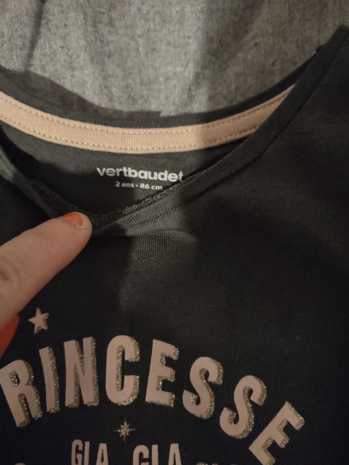 Tee-shirt à message irisé manches longues Vertbaudet - photo numéro 4