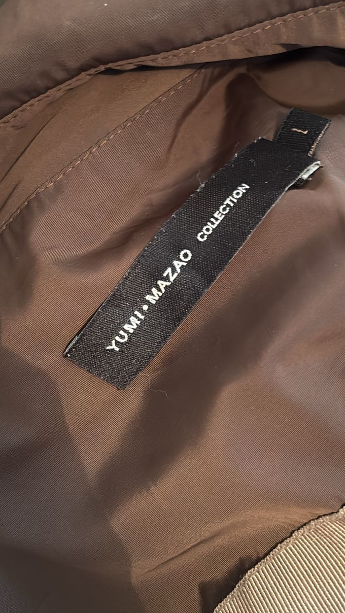 Trench marron ceinturé Yumi Mazao T36 - photo numéro 4