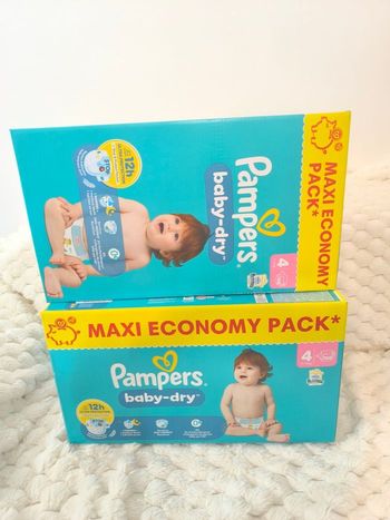 Pampers Baby dry T4 - 2*108 couches