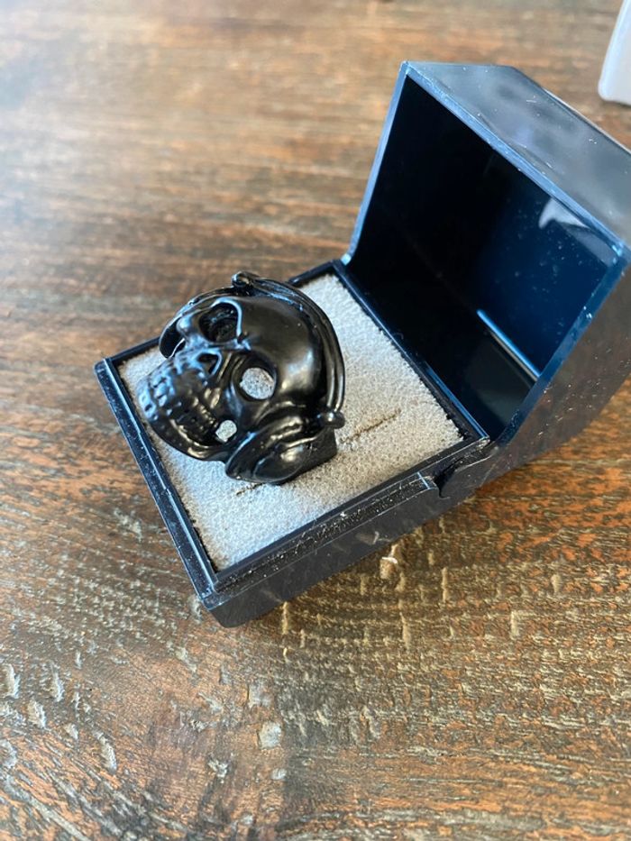 Bague noire, pour homme, taille 59 - photo numéro 11