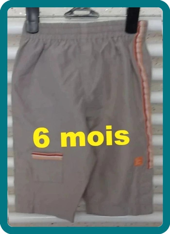 Pantalon léger marron / beige Pick Ouic Taille 6 mois