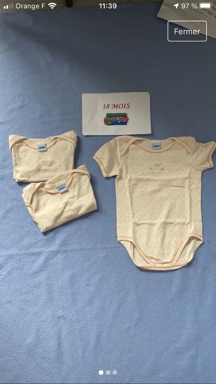Lot de 3 bodys