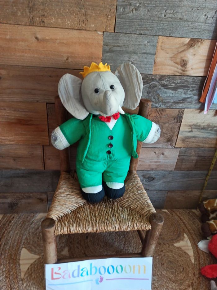 Peluche Babar vintage Toile de parachute - photo numéro 7