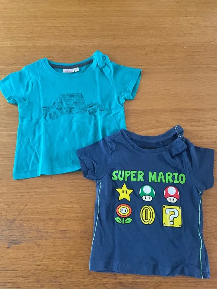 2 tshirts 18 mois