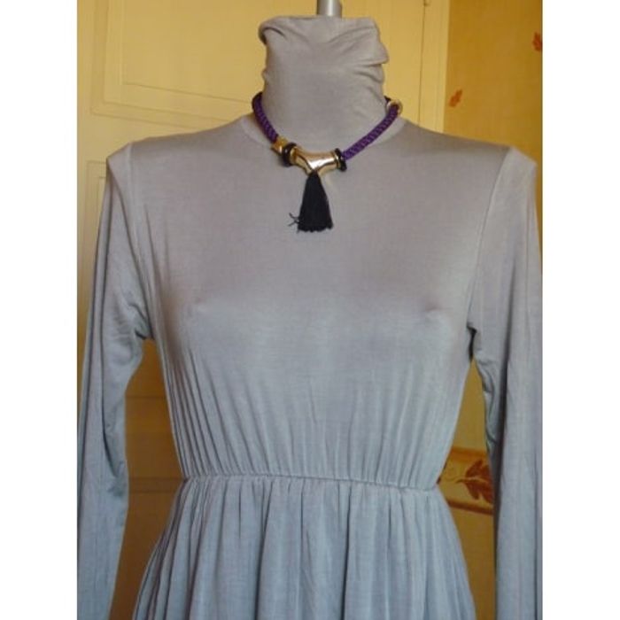 MAJE - Robe TULIPE COL ROULE taille 2 - photo numéro 6