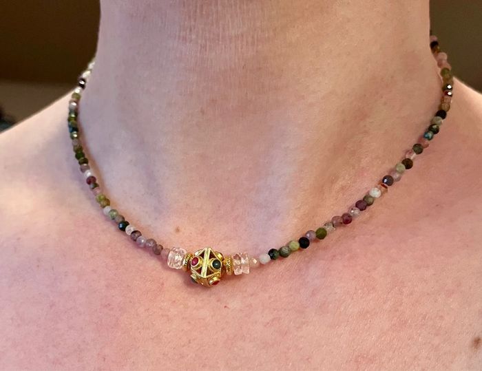 Collier Tourmalines et Talisman Indien - photo numéro 8