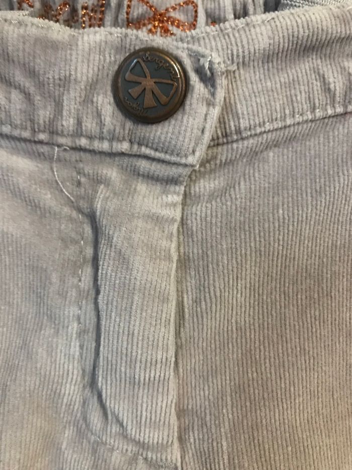 Pantalon velours fille 5 ans Sergent-major - photo numéro 4