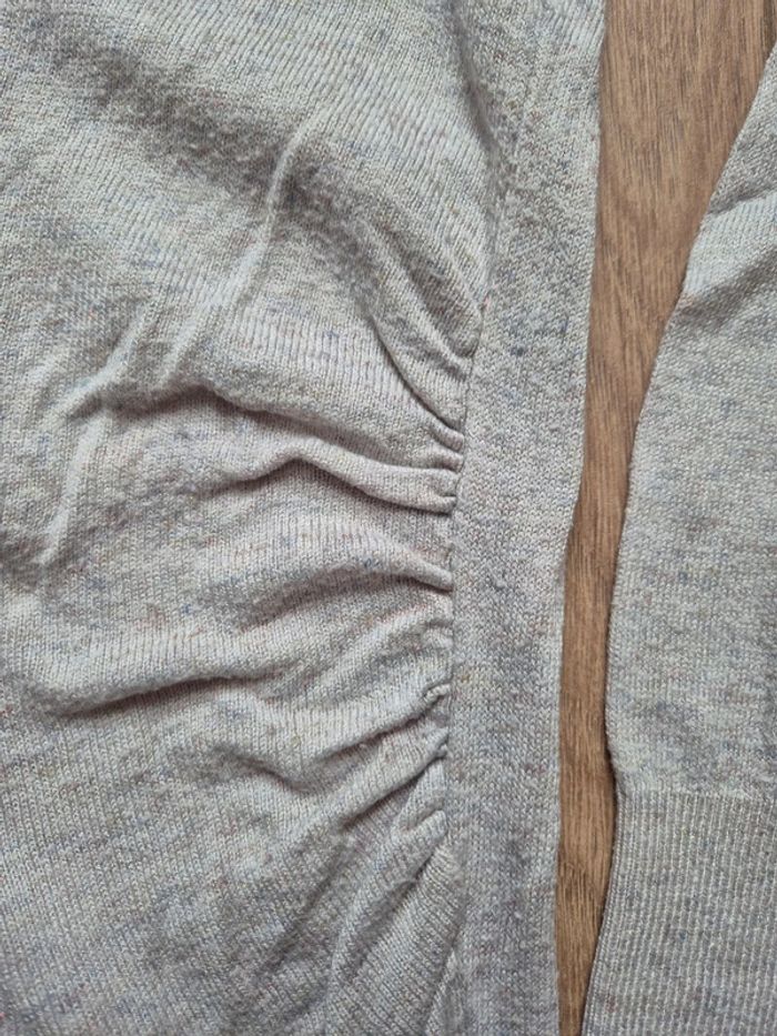 Pull grossesse beige col rond - photo numéro 4
