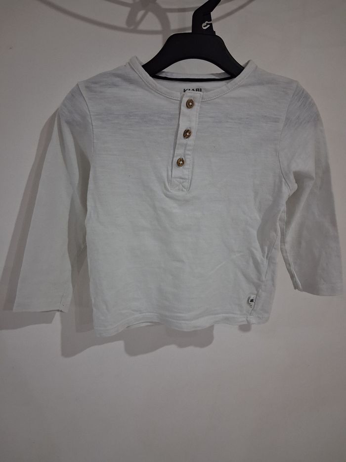 T-shirt manches longue blanc