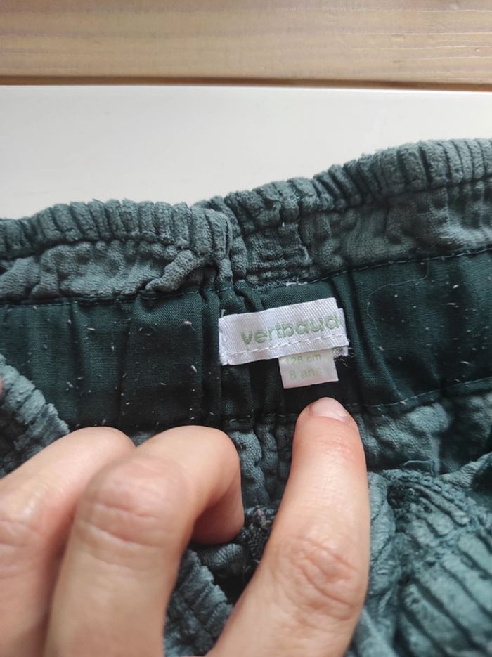 Pantalon velour fille Vertbaudet 8 ans - photo numéro 2