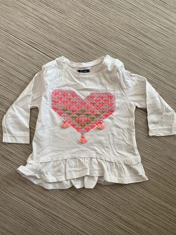 T shirt manche longue Kiabi 6 mois