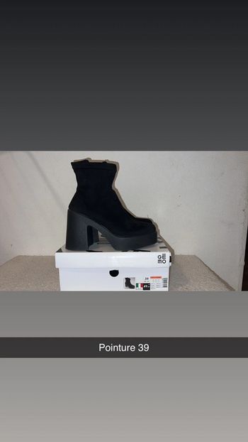 Bottines gros talon