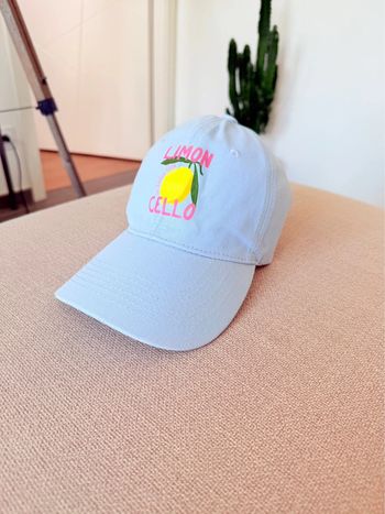 Casquette bleue pastel “Limoncello”