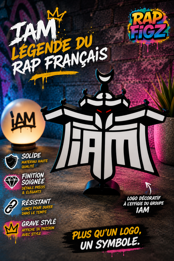 Logo décoratif rap "IAM" 